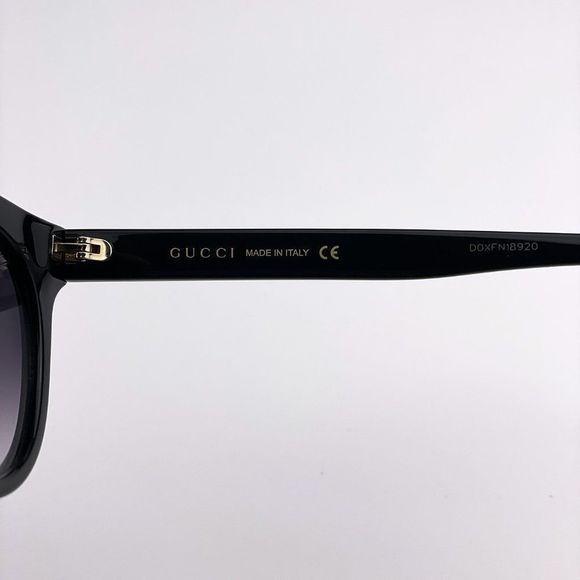 GUCCI GG0763S 001 Sunglasses Black Gray Gradient Cat Eye Women main image 8